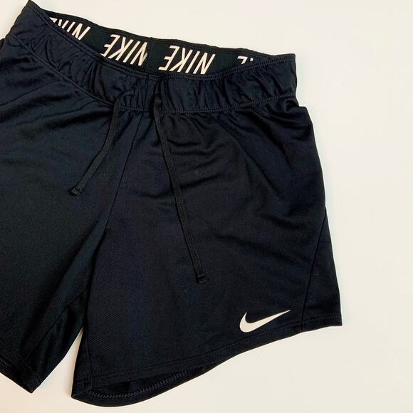 Nike DRI-Fit Black Athletic Mid Rise Drawstrings Training Shorts Women's size XS - Picture 4 of 9